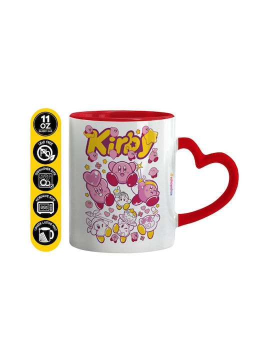Koupakoupa Kirby Ceramic Mug Red 330ml