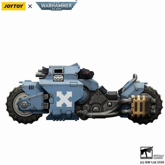 Joy-Toy Warhammer 40000 Warhammer 40000 Raider-модел Боен Мотоциклет Space Wolves с Двойно Свързани Болт Пушки Фигура за Действие 22 см