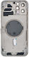 Apple Iphone 12 Pro Max Back Battery Door Cover Middle Frame Housing Small Parts Silver Oem Logo
