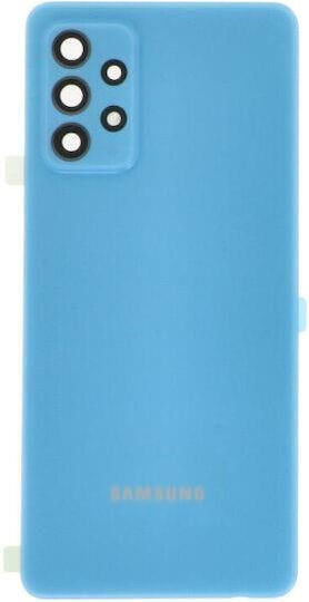 Samsung Galaxy A72 A72 5g Battery Cover + Adhesive + Camera Lens Blue Original