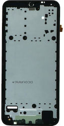 Samsung A202f Mobiltelefon-Mittelrahmenteile Galaxy A20e Front Housing Schwarz Original
