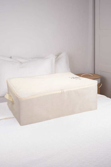 SteweHome Hanging Clothes Storage Case in Beige Colour 62x46x22cm