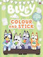 Bluey Bluey Colour And Stick A Colouring-in Sticker Book Bluey