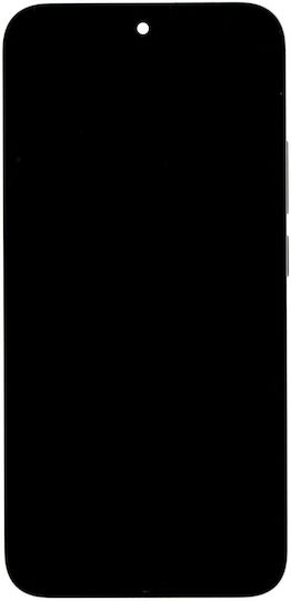 Compatible LCD дисплей + тъч модул + преден капак Xiaomi 15t черен OEM 57983128804