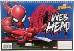 Μπλοκ Ζωγραφικης Α4 Gim 30φ Spiderman 337-11413