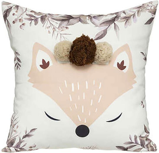 Atmosphera Kids Decorative Fox Pillow Multicolour 39x39cm