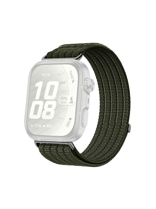 Huawei Watch Fit 3/fit 4/fit 4 Pro Fit 5/fit 5 Pro Λουράκι Nylon Dark Green