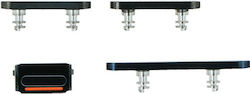 Apple Iphone 12 Pro 12 Pro Max Power Volume Mute & Side Buttons Set Blue Original