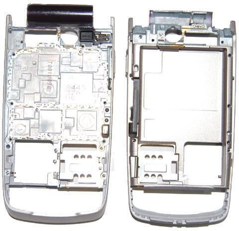 Nokia 6600f Frame Middle C Cover Silver Purple Original