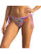 Bikini Zeichenfolge Lila Bademode Gemustert M
