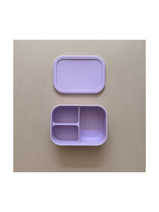 Nok Nok Nok Nok Silikon Lunchbox 800ml 3-geteilt Lavendel