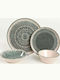 Hermia White Ceramic Dinnerware Set 24pcs