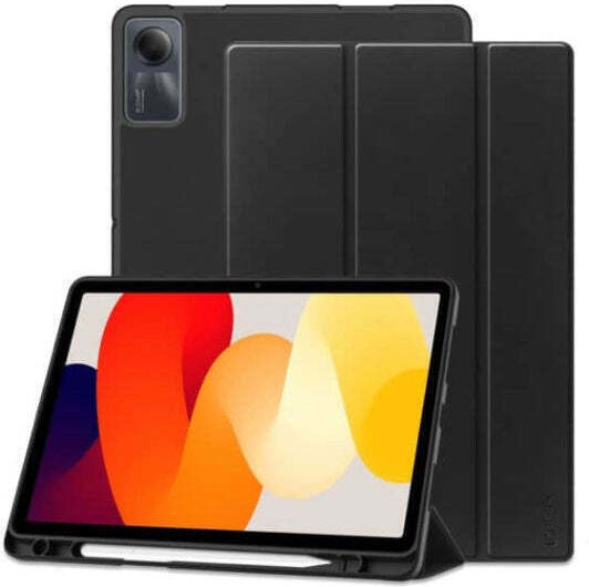 Smart Sleep Wake Case Tri-fold Flip Cover Pencil Holder Xiaomi Redmi Pad Se 11″ Black