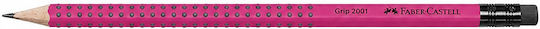 Faber-castell Μολύβι Grip Γόμα Magenta Hb 1 Τεμάχιο