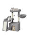 Feandrea Scratching Post Cat Tree Grey 60.2x40x85.8cm