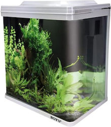 Boyu Acvariu pentru Pești cu Capacitate de 10lt cu Filtru 25x16x27cm Alb Boyu Acvariu pentru Pești cu Capacitate de 10lt cu Filtru 25x16x27cm Alb