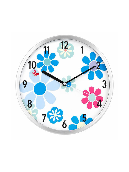 keleman Metallic Blue Wall Clock 30x4.5cm