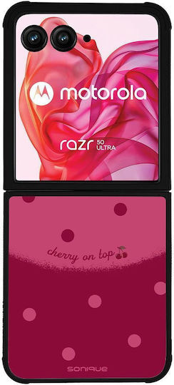 Sonique Delulu Polka Era Series Motorola Razr 50 Ultra Top Cherry Mobile Phone Case