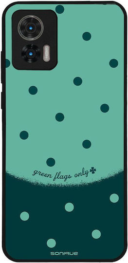 Sonique Delulu Polka Era Series Handyhülle Für Motorola Edge 30 Neo 5G Grüne Flaggen