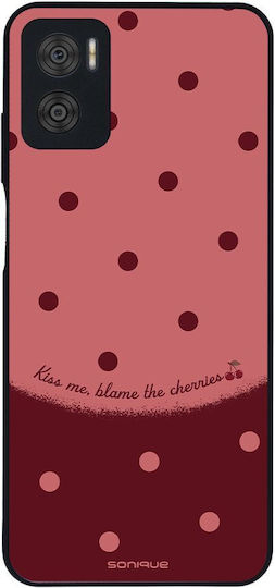 Калъф Sonique Delulu Polka Era Series Motorla Moto E22 4g Blame Cherries
