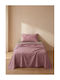 Comfort Set Single Bed Sheets 160x265cm Pink 3 Pieces