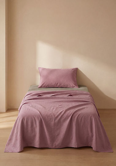Comfort Module Cearceafuri De Pat Single 3 Bucăți 160x265 Cm Roz