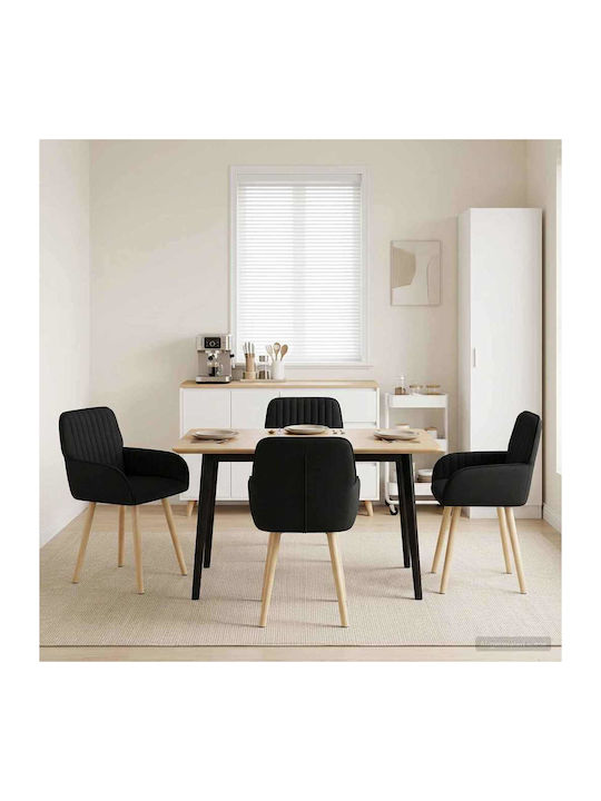 Fotolii Sala De Mese Cu Material Textil Negru 4...