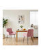 Velvet Pink Dining Armchairs 2 Pieces 57x50x85 cm