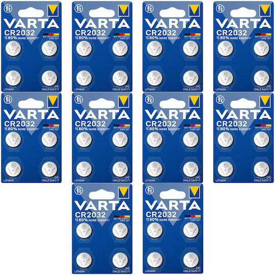 Varta Литиеви батерии за часовници CR2032 3V 10бр