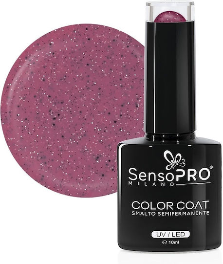 SensoPro Milano Ojă Pentru Unghii Cu Gel Burgundy Bling 10ml