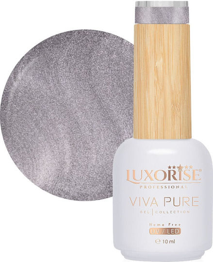 Luxorise Ojă Pentru Unghii Cu Gel Pure Argintiu 10ml