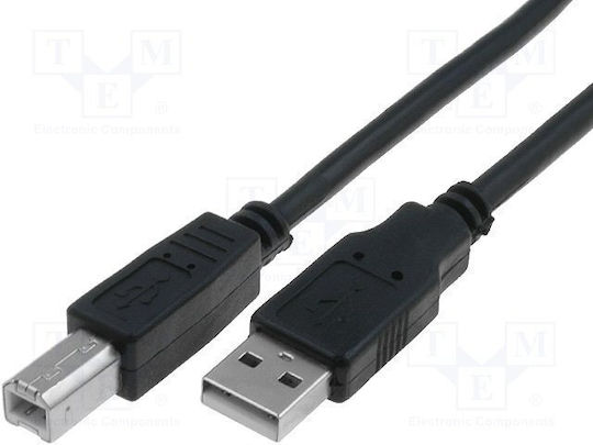 VCOM USB 2.0 Кабел USB-A Мъжки Черен 2.5м
