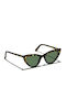L.G.R. Orchid Women's Sunglasses with Brown Tartaruga Horn-Rimmed Frame and Brown Lenses