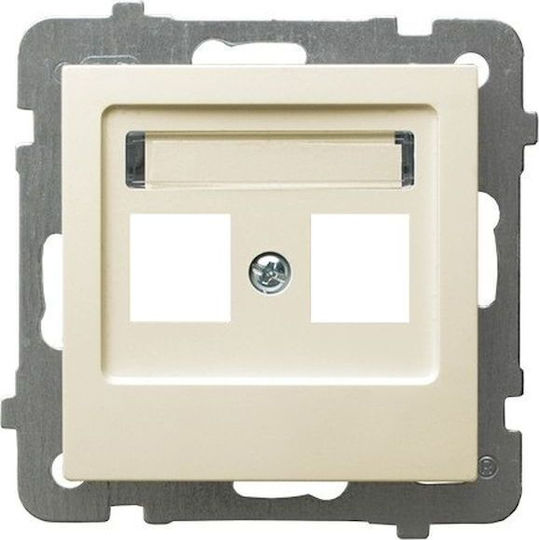 Ospel Aria Двойна Keystone Jack Корпус Прост Черен Металик Gpk-2u P 33