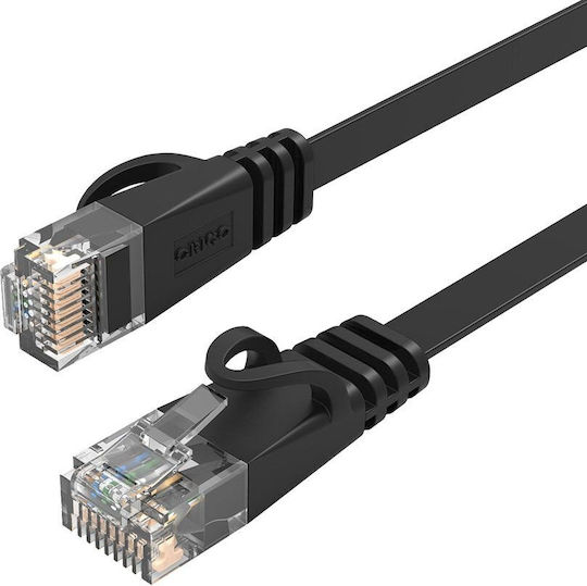 Orico Flat Direct Attach Copper Cat.6 Gigabit Network Cable Ethernet Outdoor 5m Black