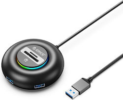 Orico USB Hub 4 Ports (USB-A) ORICO-YXR5-U3-18-BK-BP