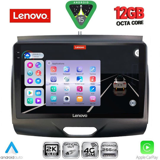 Lenovo Car Audio System for BMW X1 / X3 / X4 Ford Ranger 2015-2018 (Bluetooth/USB/WiFi/GPS/Apple CarPlay/Android Auto) with 9" Touch Screen