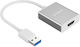 Orico Μετατροπέας USB-A male σε HDMI female Ασημί