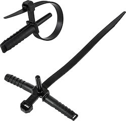 Powertech Δεματικά Καλωδίων Πλαστικά 150mmx7mm σε Μαύρο χρώμα (100τμχ) TIES-084