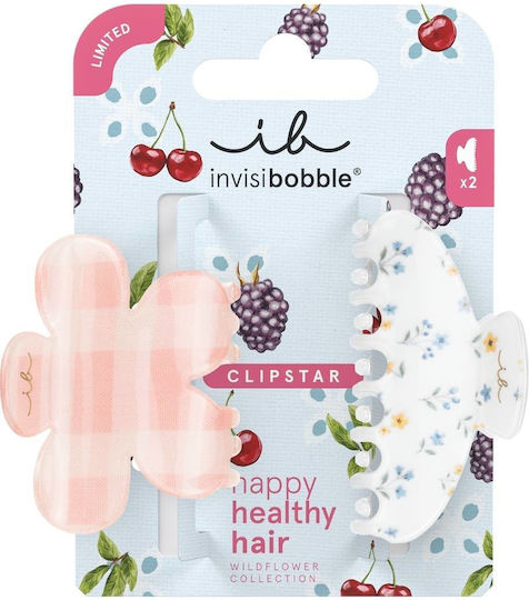 Invisibobble Clipstar Κλάμερ Μαλλιών Wildflower Petals N Punch 2 Τεμάχια