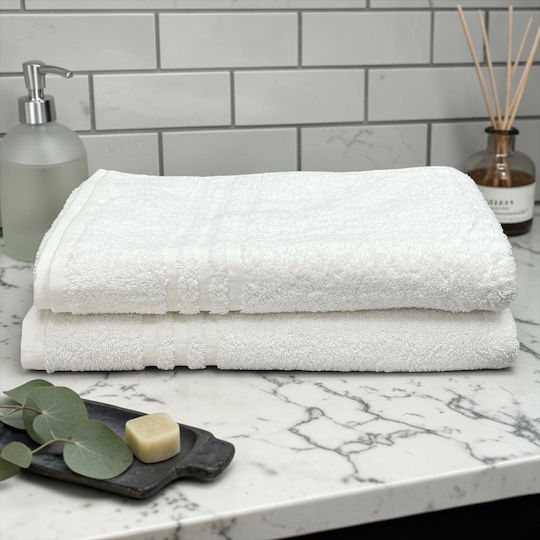 Olia Home Hotel Face Towel 90x50cm White