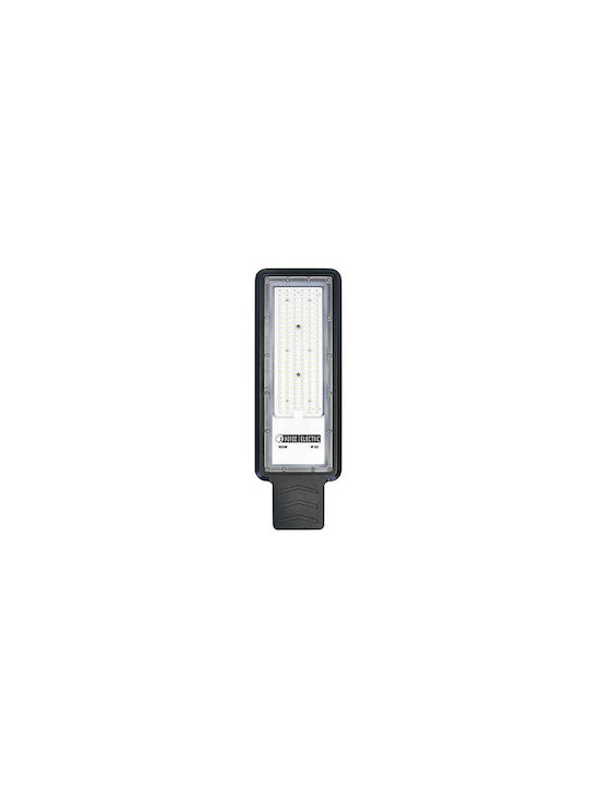 Horoz Electric Außenstehlampe LED Straße 100W mit Kaltweißem Licht IP65 Schwarz