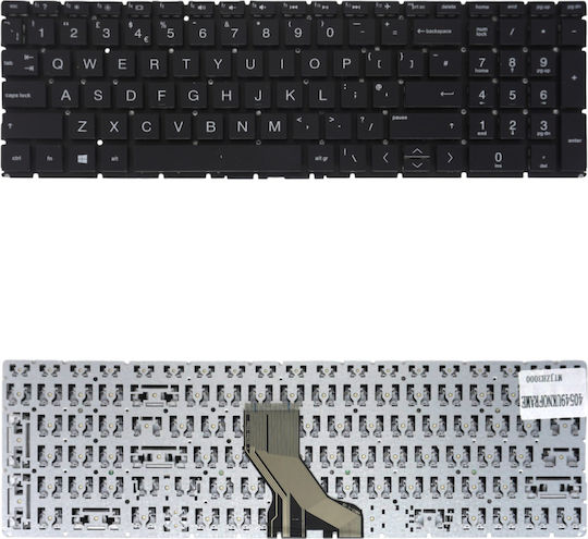 Лаптоп Клавиатура Keyboard Hp 15-da 15-db 250 G7 255 G7 15-cx 15-dk 15-cn 15-cr 15-cs Nsk-xn5bc 9z.nezbc.501 Pk1329i1d00 L20387-001 L20386-001 Uk Без Рамка Черен КОД.40549uknoframe