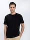 Herrenblusen T-Shirt Schwarz