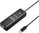 Orico USB хъб 3 Порта с USB-C / Ethernet