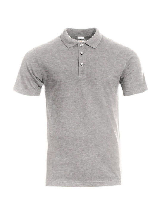 Naos Μπλουζάκι Πόλο Stenso 02002075 Gray Melange