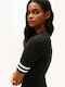 Summer Mini T-Shirt Knitted Black Dress