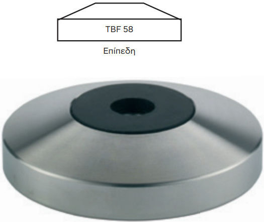 Belogia Tbf Tamper Base with Flat Surface 58mm in Brown Colour