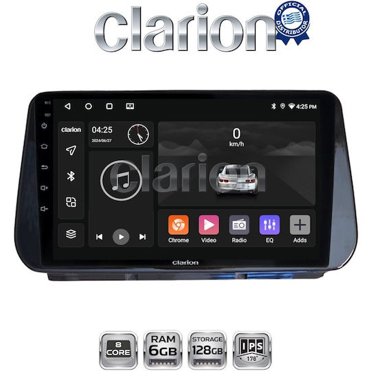 Clarion Gl53963 Οθόνη Oem Multimedia Αυτοκινήτου Hyundai Santa Fe Ix45 2018 > 2019 Carplay Androidauto Bt Gps Wifi Gprs Electriclife