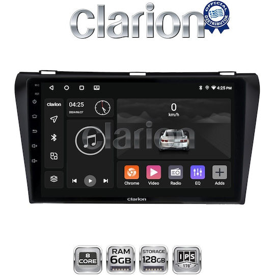 Clarion Gl53034 OEM Мултимедийна Автомобилна Екран Mazda 3 2009>2014 CarPlay AndroidAuto Bt GPS Wi-Fi GPRS Electriclife